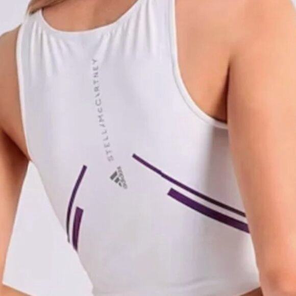 adidas by Stella McCartney TruePace Running Crop Top M - Picture 2 of 7